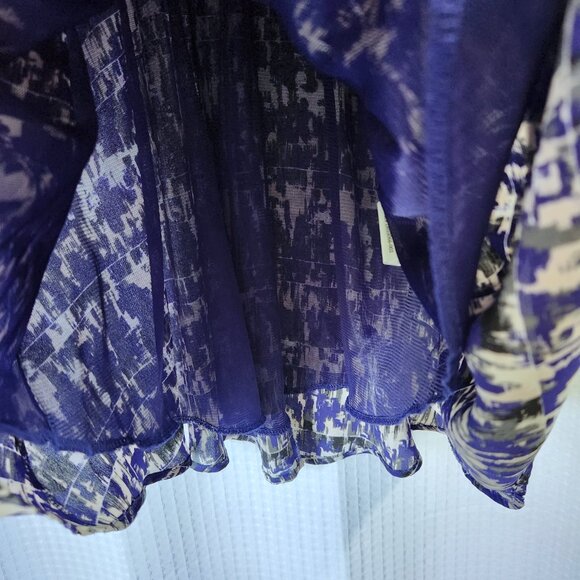 Women's Dress Size XS Long Sleeve V-Neck Faux Wrap Lined Dress - Picture 7 of 12